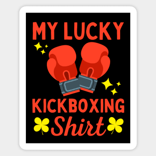 Kickboxing Lucky Sticker